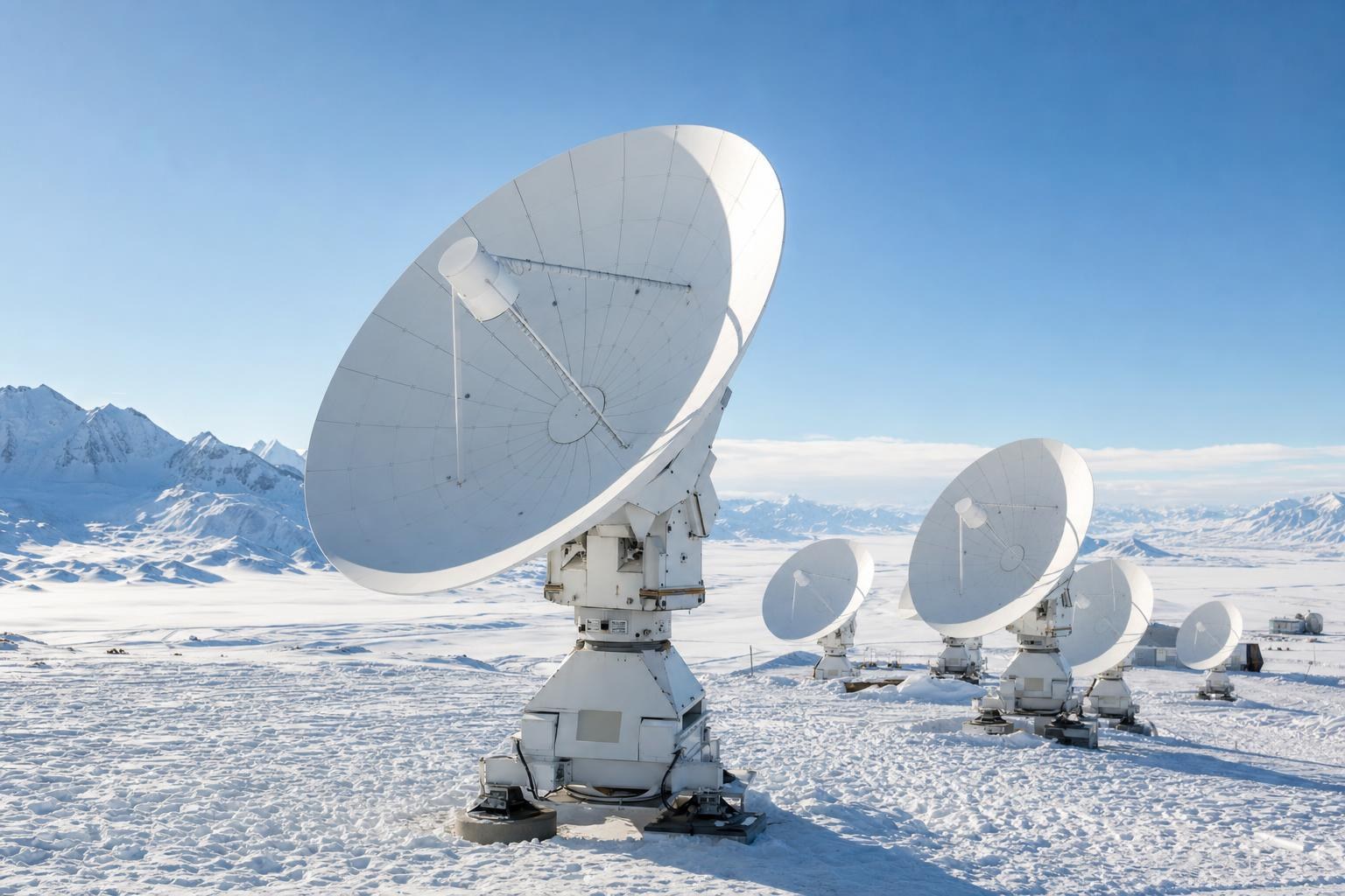 The Calder Ridge array in winter